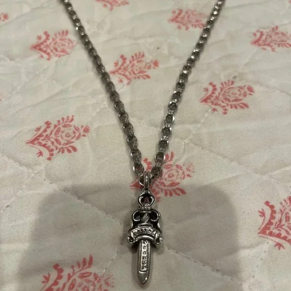 Japan Used Necklace] Chrome Hearts Dagger Necklace Top | eBay